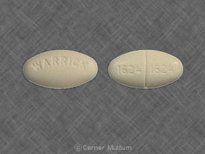 Pill WARRICK 1624 1624 is Griseofulvin (Ultramicrocrystalline) 330 mg